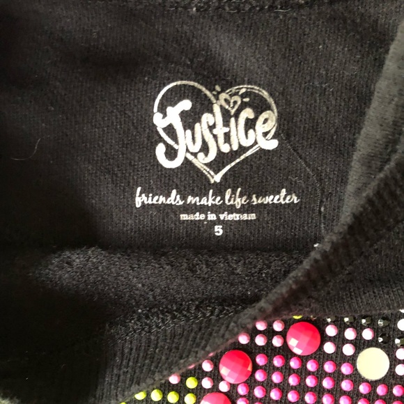 Justice Girls Studded Dino Pullover Sweater